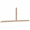 Ekena Millwork Portland Smooth Timber Gable Bracket, Douglas Fir, 108"W x 36"H x 1 1/2"D x 3 1/2"F, 8/12 Pitch GBW108X36X0204POR00SDF - alternate 4